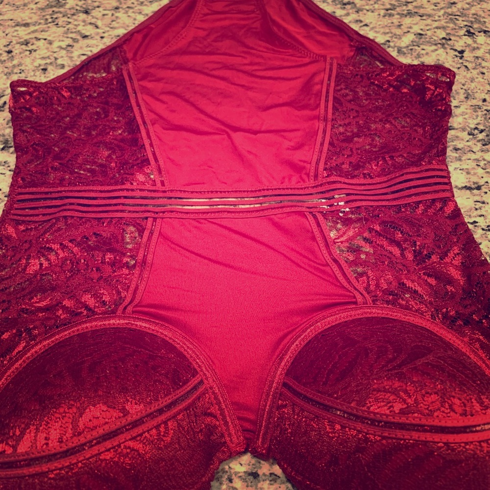 Red Push-Up Bodysuit| Brand-New| Sexy Lingerie